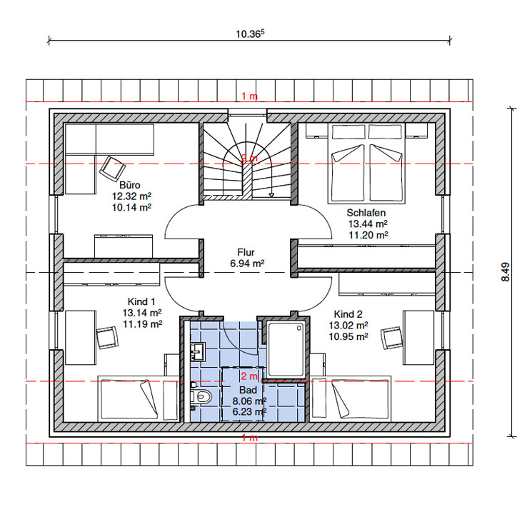 BeBa Classic 1 Grundriss Dachgeschoss